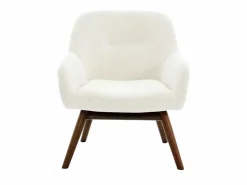 Moloo Sillón Escandinavo|MALMO-Sillón de madera patinada nogal y tejido Trendy