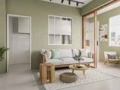 Vente-unique Cristalera Interior|Mampara corredera de cristal RAVENA en cristal templado y aluminio con recubrimiento de polvo , 120x130 cm