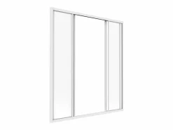 Vente-unique Cristalera Interior|Mampara corredera de cristal RAVENA en cristal templado y aluminio con recubrimiento de polvo , 120x130 cm