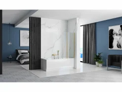 Rea Mampara De Baño Agat 100 Brush Gold Dorado Sale