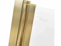 Mampara De Baño Agat 120 Brush Gold^Rea Discount