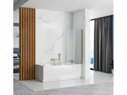 Rea Mampara De Baño Elegant 80 Gold Dorado Clearance