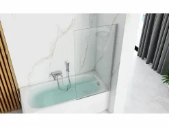 Rea Mampara De Baño Lagos 80 Chrome Gris Discount