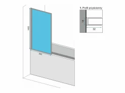 Rea Mampara De Baño Lagos 80 Chrome Gris Discount