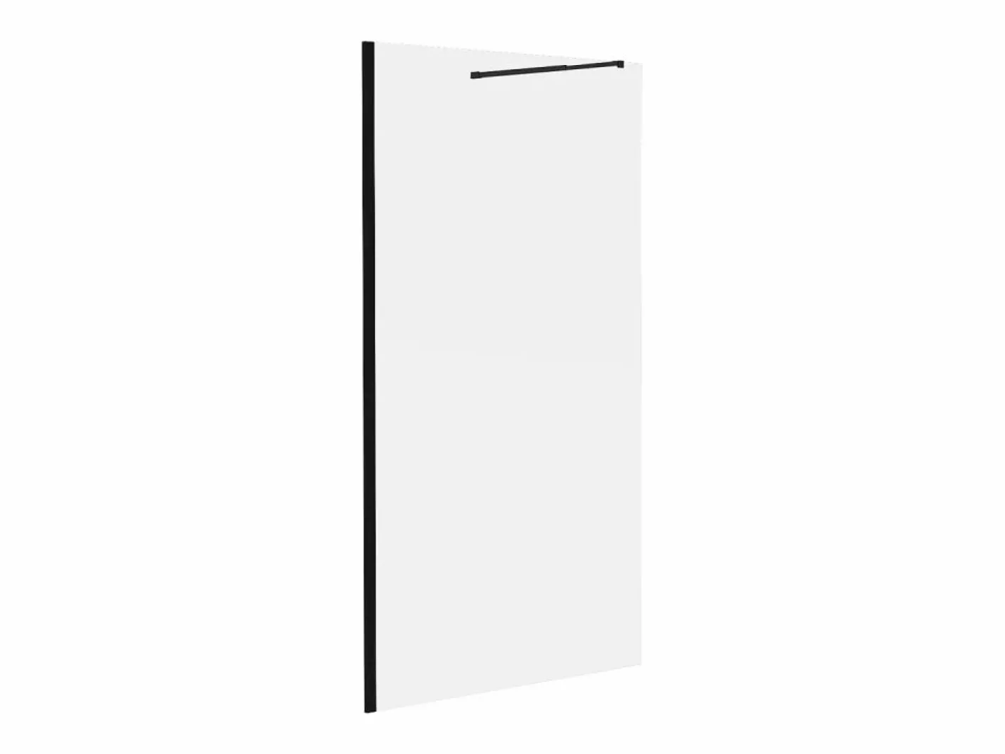 Shower & Design Mampara de ducha a ras de suelo mate - Vidrio 8 mm - 140x200 cm - DAREN Negro Discount