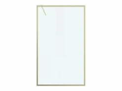Mampara de ducha a ras de suelo, 120 x 200 x 92 cm, oro, cristal, AMBERI^Shower & Design New