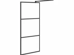 Mampara de ducha accesible vidrio ESG esmerilado 80x195cm ES66416^ Hot