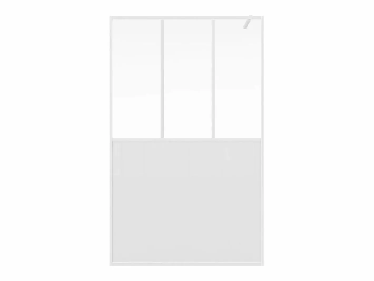 Shower & Design Mampara De Ducha|Mampara de ducha mate estilo industrial, 120 x 200 cm, URBANIK