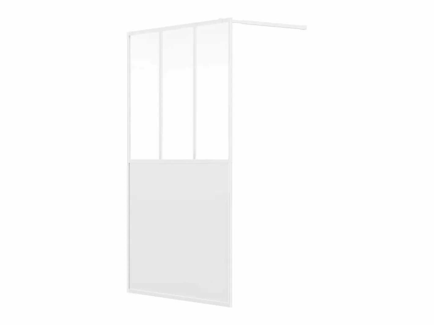 Shower & Design Mampara De Ducha|Mampara de ducha mate estilo industrial, 120 x 200 cm, URBANIK