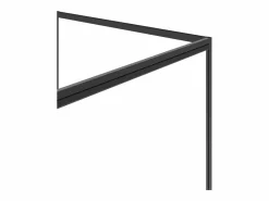 Mampara de ducha con puerta pivotante mate estilo industrial 120 x 80 x 195 cm, TORONI^Shower & Design Discount