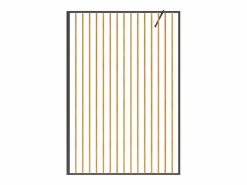 Mampara de ducha de aluminio - Efecto madera - 120 x 200 cm - TOPEKA^Shower & Design Sale