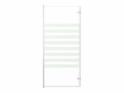 Mampara de ducha de vidrio templado a rayas 120x140 cm ES204707 Negro Online