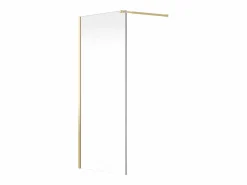 Shower & Design Mampara de ducha estilo italiano - contemporáneo - 140x200 cm - DAREN Dorado