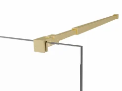 Shower & Design Mampara de ducha estilo italiano - contemporáneo - 140x200 cm - DAREN Dorado