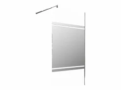 Mampara de ducha estilo italiano transparente con efecto espejo - 120 x 200 cm - ZENADO^Shower & Design Best