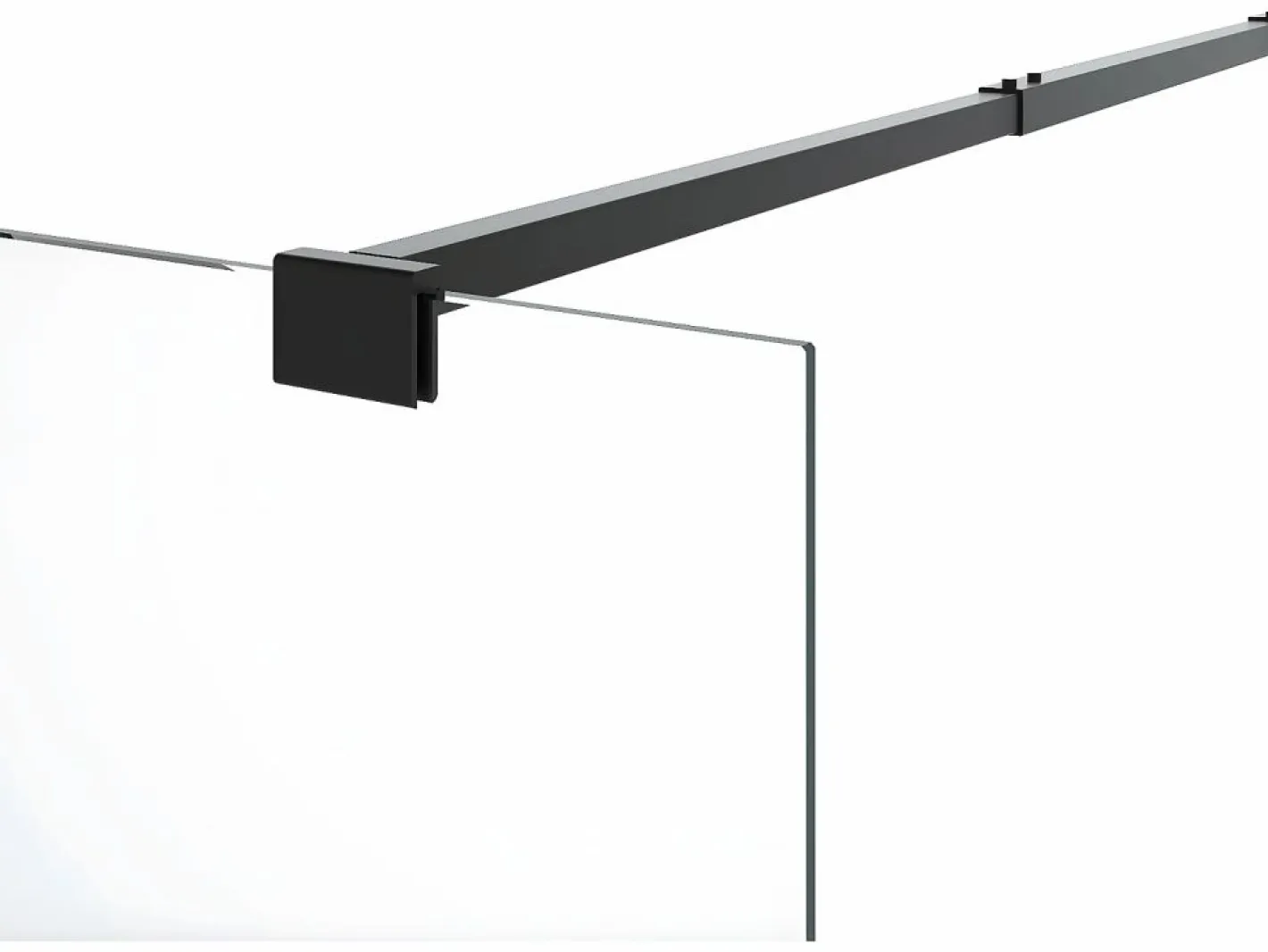 Shower & Design Mampara de ducha italiana con toallero, 120 x 200 cm, mate, KRISTEN Negro Sale