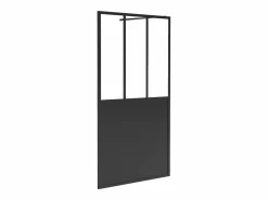 Shower & Design Mampara De Ducha|Mampara de ducha italiana mate estilo atelier, 120 x 200 cm, URBANIK