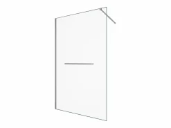 Shower & Design Mampara De Ducha|Mampara de ducha italiana con toallero, 120 x 200 cm, cromo, KRISTEN