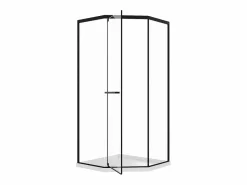 Mampara de ducha pentagonal con plato, mate, 90 x 90 x 195 cm CRISTELIO^Shower & Design