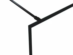 Shower & Design Mampara de ducha tipo italiano industrial 140 x 200 cm - INAYA II Negro