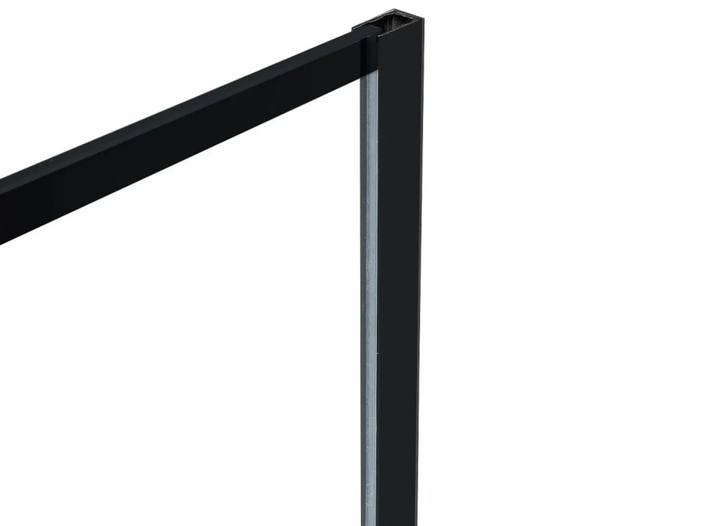 Shower & Design Mampara de ducha tipo italiano industrial 140 x 200 cm - INAYA II Negro