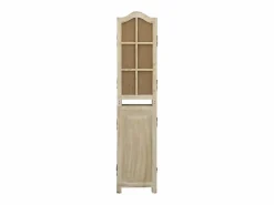 Mampara divisoria 6 paneles Marrón 214x165 cm Tela^ Outlet