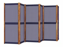 Biombo|Mampara divisoria de 6 paneles oscuro 420x180 cm
