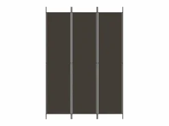 Mampara divisoria de 3 paneles Marrón 150x220 cm Tela^ Best
