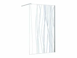 Shower & Design Mampara ducha estilo italiano DANNA serigrafiada - 140x200 Transparente Hot