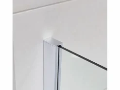Mampara De Ducha|Mampara Ducha Fija 110x200 cm Cristal Templado 8mm Antical – Eclíptica Home – Cromo Brillo