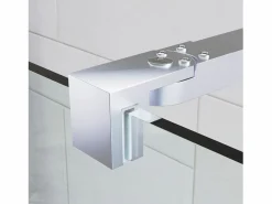 Mampara De Ducha|Mampara Ducha Fija 110x200 cm Cristal Templado 8mm Antical – Eclíptica Home – Cromo Brillo