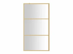 Mampara ducha vidrio transparente ESG 115x195 cm ES66451 Dorado Outlet