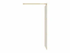 Mampara ducha vidrio transparente ESG 115x195 cm ES66451 Dorado Outlet