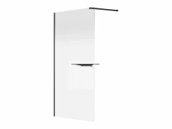 Mampara estilo italiano con toallero y estantes - 120 x 200 cm - mate - POMARO^Shower & Design Best