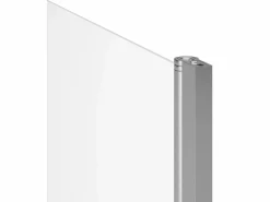 Shower & Design Mampara De Bañera|Mampara para bañera de cristal templado con toallero cromo, 70 x 140 cm TOBIN