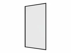 Shower & Design Mampara para bañera mate, 80 x 140 x 1.92 cm, cristal y metal, BRADENTON Negro New