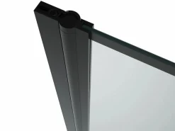 Shower & Design Mampara para bañera pivotante mate look atelier, 80 x 140 cm, DOLANA Negro Sale