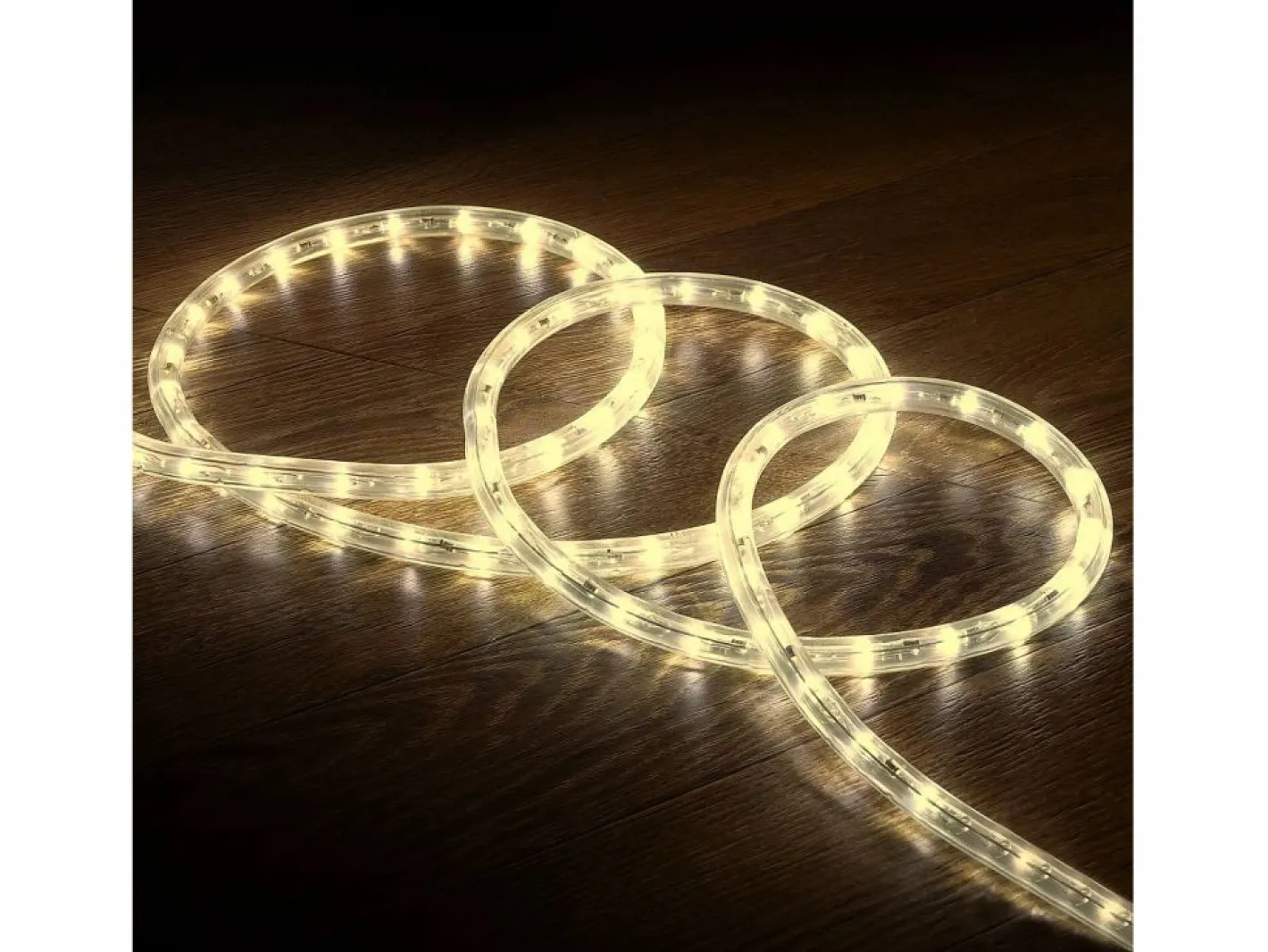 Ledkia Manguera LED Redonda 220V AC 36 LED/m Cálido IP65 a Medida Corte cada 100 cm 1 m Blanco Sale