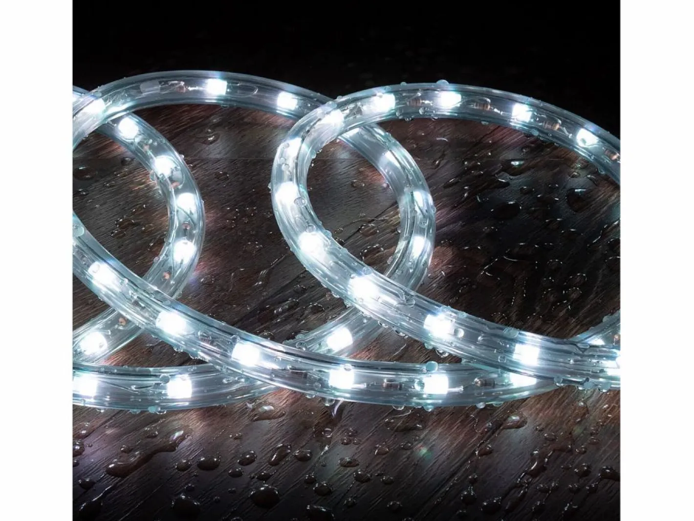 Manguera LED Redonda 220V AC 36 LED/m RGB IP65 Corte 100 cm a Medida RGB 25 m^Ledkia Hot