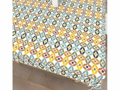Soleil d'ocre Mantel rectangular estampado antimanchas 140x200 cm OURANOS, por Multicolor Online