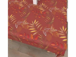 Soleil d'ocre Mantel rectangular estampado antimanchas 140x200 cm FLORES, por Rojo Discount