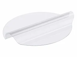 Mantel SucceBuy Protector de Mesa de PVC de 106 cm, Almohadilla de Escritorio Redonda de Plástico , 2 mm de Grosor Transparente New