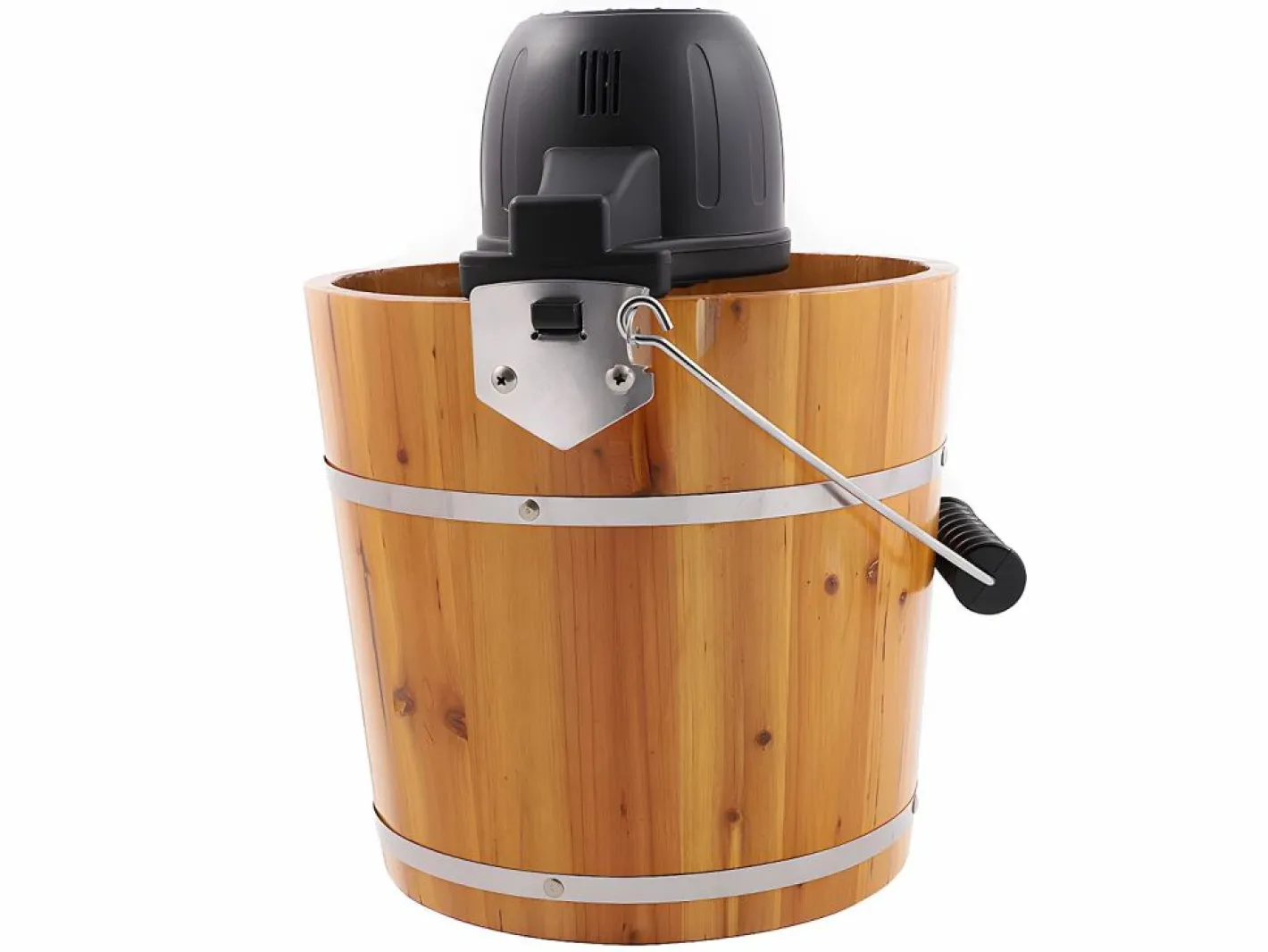 Vente-unique Pequeño Electrodoméstico|Maquina de hacer helado GIVRETO de madera - 3.5 L