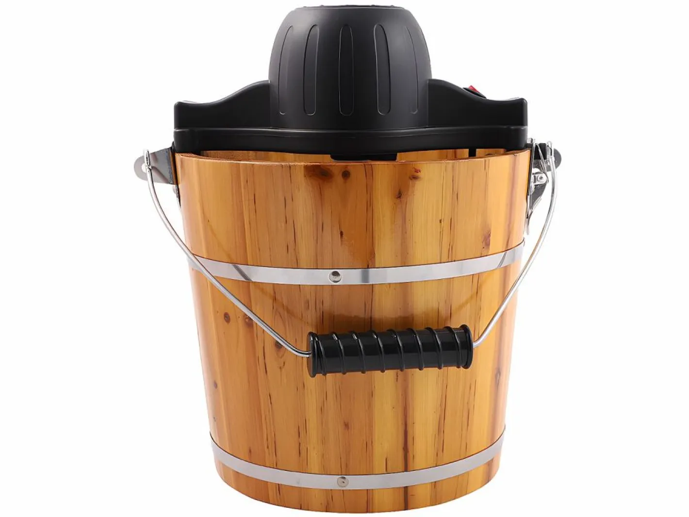 Vente-unique Pequeño Electrodoméstico|Maquina de hacer helado GIVRETO de madera - 3.5 L