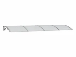 Marquesina de puerta policarbonato 350x100 cm ES61833 Gris Outlet