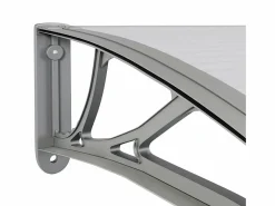 Marquesina de puerta policarbonato 150x100 cm ES69696 Gris Sale