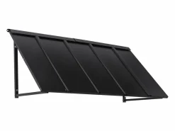Marquesina para Puerta de Entrada SucceBuy, 143 x 61 cm, Marquesina Exterior de Metal, Estructura de Acero, Protección contra la Lluvia, para Puertas de Entrada^ New