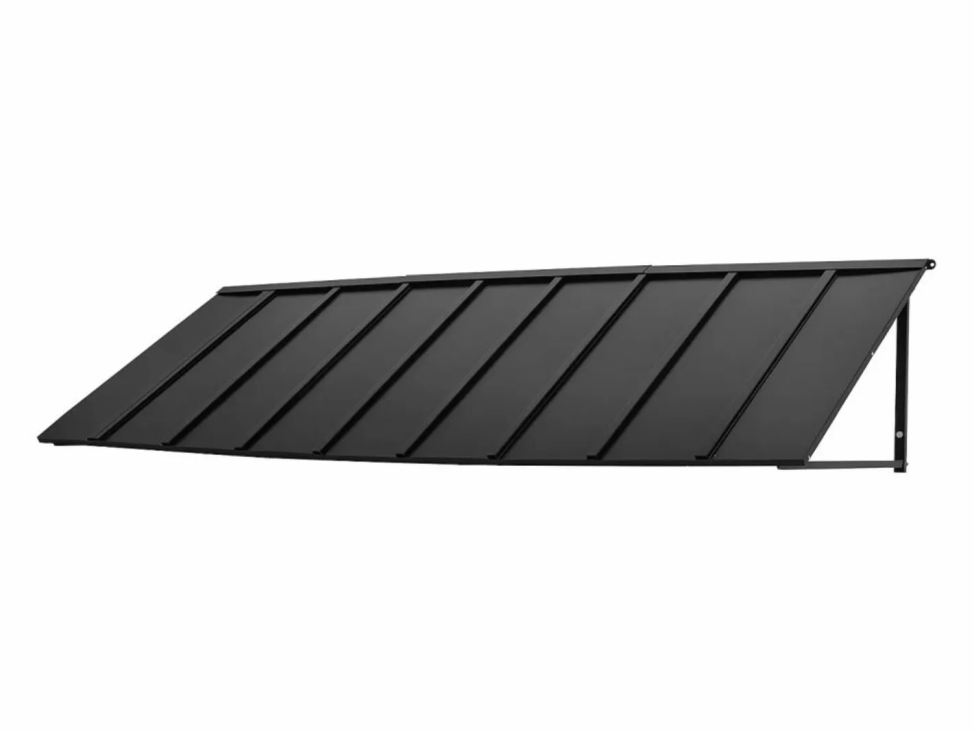 Marquesina|Marquesina SucceBuy para Puerta de Entrada, 264 x 91 cm, Exterior de Metal, Marco de Acero, para Puertas de Entrada, Porches y Balcones