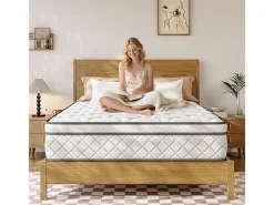 DripeX Colchón Muelles Ensacados|Colchón Látex|Matelas 140x200cm - Grosor 26cm - con resortes ensacados - Multicapas Extra Confort 7 Zonas - Hipoaergénico
