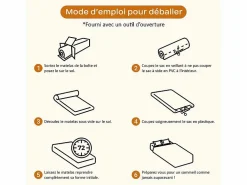 DripeX Colchón Muelles Ensacados|Colchón Látex|Matelas 140x200cm - Grosor 26cm - con resortes ensacados - Multicapas Extra Confort 7 Zonas - Hipoaergénico